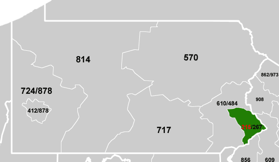 215 Area Code USA 